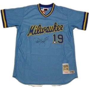 Robin Yount Autographed Brewers 1982 Retro Jersey