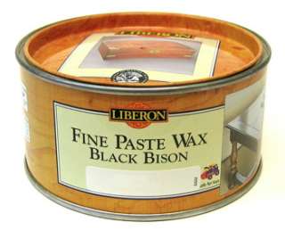 Liberon Dark Oak Fine Paste Wax Black Bison 500ml LFPBB500 do  