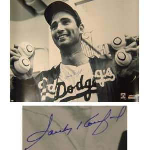 Sandy Koufax Los Angeles Dodgers   No Hitter   Autographed 30x40 