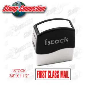 FIRST CLASS MAIL Pre Inked Stock Message Stamp (RED)  
