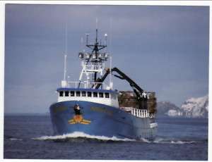 DUTCH HARBOR AK Pacific Sun Crab Fishing Boat postcard  