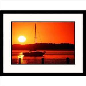  Sunset and Sailboat Framed Photograph   Scott Smith Frame 