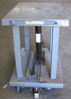 6000 pound capacity hydraulic elevator table WESCO Model LT 60 2436 