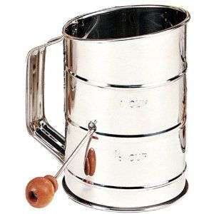 Mrs. Andersons 5 Cup S/S Crank Flour Sifter  Fast Shp  
