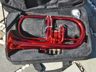 Pro RED Sterling Bb FLUGEL HORN   With Case   NEW  