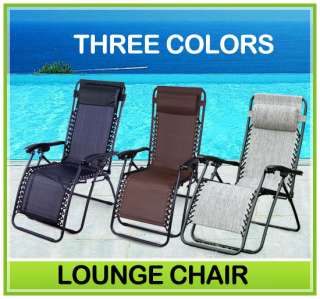 Zero Gravity Chair Recliner Outdoor Patio Pool Lounge Chairs Folding 