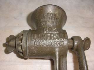 UNIVERSAL No. 2 FOOD CHOPPER L.F.& CO NEW BRITAIN CONN ,.1900 