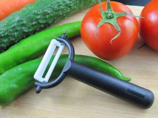   kitchen Ceramic Potato Fruit Vegetable Peeler Black handle #K1 1