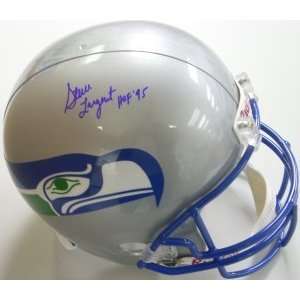 Steve Largent Autographed Helmet   Replica   Autographed NFL Helmets