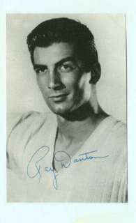 b7141   film actor Ray Danton   Autograph series  