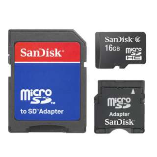 New SanDisk 16GB Micro SD High Capacity (microSDHC) Flash Memory Card 