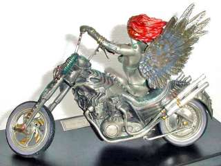 FRANKLIN MINT MOTOR CYCLE TEMPTATION RIDES PEWTER [SIGN] 25/500 