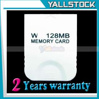   128 MB 128M Memory Card For NINTENDO WII GameCube Game White  