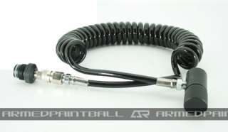 NEW Heavy Duty Coiled Remote Line Paintball w/ QD  