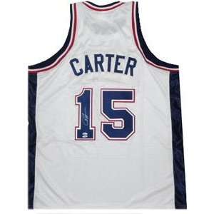Vince Carter New Jersey Nets Autographed White Custom Jersey