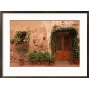 Medieval Hill Town, Tuscany, Italy Architecture Framed Photographic 