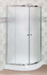 Banyo Amalfi Round Frameless Sliding Shower Door, 32  