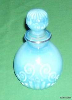 Collectible Blue Avon Moonwind Perfume Bottle  