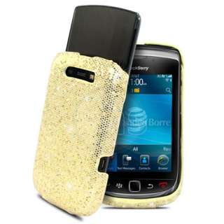 London Magic Store   Gold Sparkle Glitter Hard Case For Blackberry 