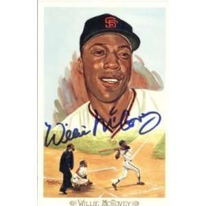 Willie McCovey Autographed / Signed Perez Steele Postcard   San 