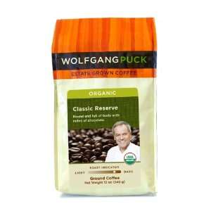 Wolfgang Puck Coffee Organic Classic Reserve Ground Coffee, 12 Ounce 