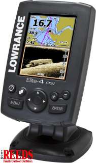Lowrance Elite 4 DSI Combo GPS / Fishfinder (455/800 kHz Ducer)   000 