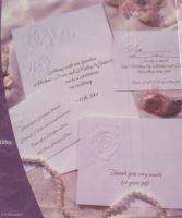 Wedding Invitations 96 White Satin Roses Customize DIY  