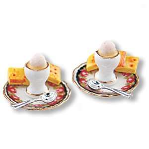  Reutter Porcelain Miniature Good Morning Set with Eggs 