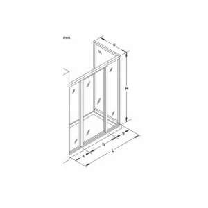   door with one floor length return panel and two floor length inline