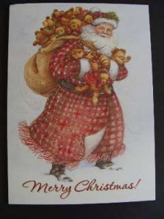 MERRY CHRISTMAS Santa Boxed Country Christmas Cards  
