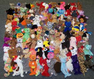 TY BEANIES COLLECTION  LOT OF OVER 355 BEANIE BABIES   CLOSEOUT 