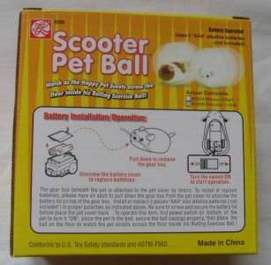 Scooter Pet Ball Realistic Action Hamster rolls floor  