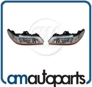 01 02 Honda Accord Headlamps Headlights Left LH & Right RH Pair Set 