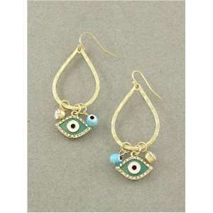   Jewelry Desinger Inspired Evil Eye and Hamsa Earring 