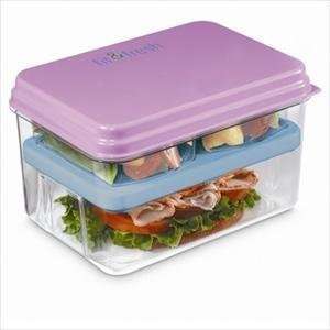  Fit And Fresh Lunch On The Go Set Easy Clean Freezer 