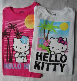 License Hello Kitty Girls Island Tee Shirt   Various Colors  