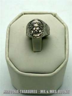 1940s Goudey Gum Indian Chief Silver tone Metal Ring  