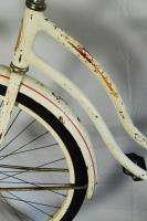 Vintage Schwinn Hollywood Ladies cruiser Bicycle White Pink 1965 Bike 