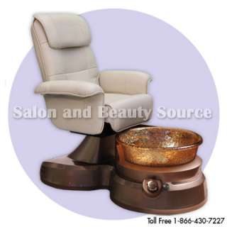 Lenox Pedicure Spa Unit Foot Chair Heated Glass Bowl  