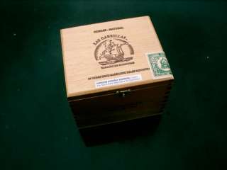    CORTEZ NATURAL WOODEN CIGAR BOX HAND MADE IN HONDURAS  