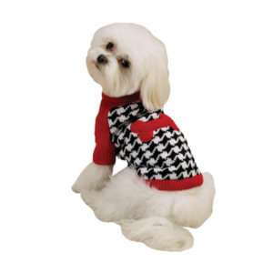 RED BONE HOUNDSTOOTH SWEATERS for Small DOGS Hot Item  