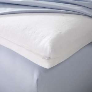   Covered Memory Foam Topper ( Extra Long Twin, White )