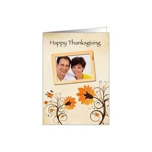  Thanksgiving, Autumn Flowers, Photo Card Card Health 