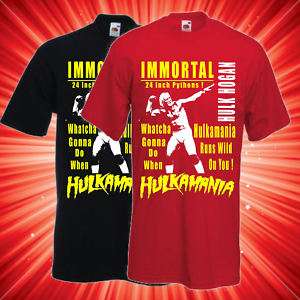 Hulk Hogan Wrestling T Shirt WWE TNA  