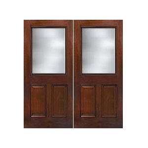  Exterior Door Fiberglass Half Lite Pair (Single also 