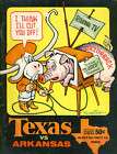 1968 Texas Longhorns v Arkansas Program  