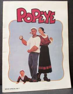 POPEYE  THE MOVIE  KEEPSAKE SOUVENIR PROGRAM  1980  