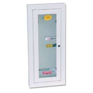   Recessed 5 Pound Fire Extinguisher Cabinet with Lock