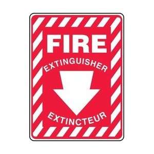FIRE EXTINGUISHER (ARROW) Sign   18 x 4 Adhesive Vinyl