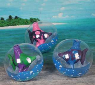 ONE 22CM Inflatable Fish Ball,Pool Toy,Kid,Party Favor Supply Bag Gift 